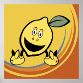 Happy Lemon Face Poster (Vorne)