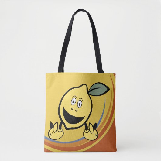 Happy Lemon Face Tasche (Vorderseite)