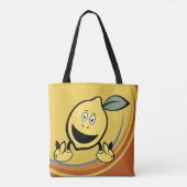 Happy Lemon Face Tasche (Rückseite)