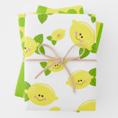 Happy Lemon Wrapping Paper Set Geschenkpapier Set (Beispiel)