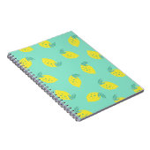 Happy Lemons Muster | Notizbuch Journal Notizblock (Rechte Seite)