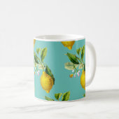 Happy lemons pattern kaffeetasse (VorderseiteRechts)