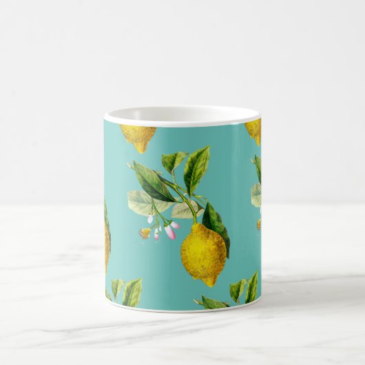 Happy lemons pattern kaffeetasse (Mittel)