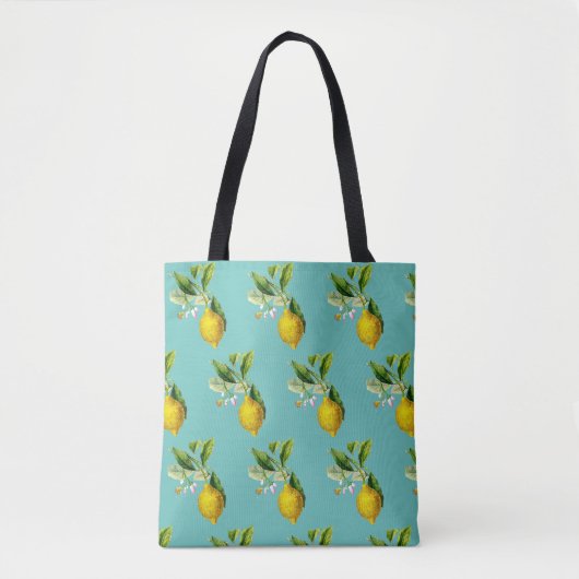 Happy lemons pattern tasche (Vorderseite)