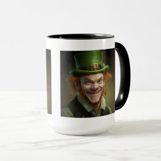 Happy Leprechaun Combo Tasse, 15 oz Tasse (VorderseiteRechts)
