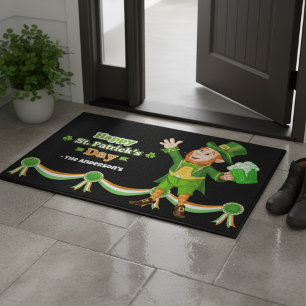Happy Leprechaun St Patrick's Personalisiert Doorm Fußmatte