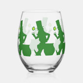 HAPPY LEPRECHAUN STEMLESS WEIN WEINGLAS OHNE STIEL (Vorderseite)