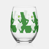 HAPPY LEPRECHAUN STEMLESS WEIN WEINGLAS OHNE STIEL (Rückseite)