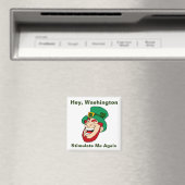Happy Leprechaun Stimulus Bill Magnet (In Situ (Geschirrspüler))