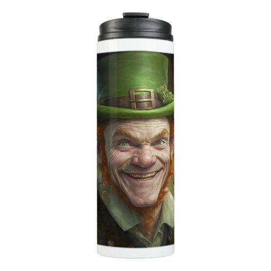 Happy Leprechaun Thermal Tumbler Thermosbecher (Vorderseite)