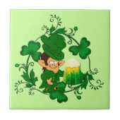 Happy Leprechaun Tile Fliese (Vorderseite)