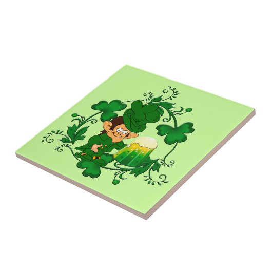 Happy Leprechaun Tile Fliese (Seite)