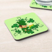 Happy Leprechaun Untersetzer (Linke Seite)