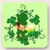 Happy Leprechaun Untersetzer (Vorderseite)