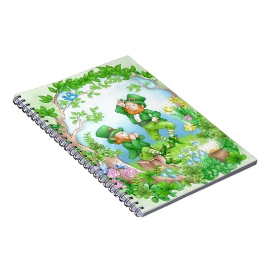 Happy Leprechauns Notizblock (Rechte Seite)