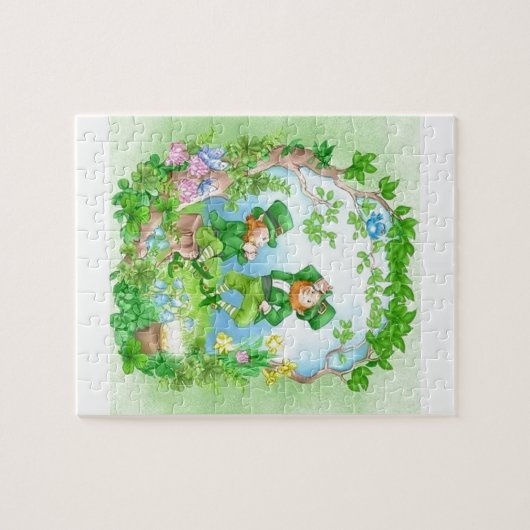Happy Leprechauns Puzzle (Horizontal)