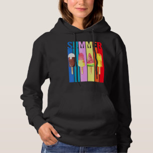 Happy letzten Tag der Schule Hallo Sommer Eiscreme Hoodie