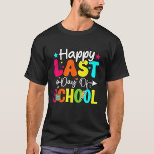 Happy letzten Tag der Schule Hallo Sommer Schüler T-Shirt