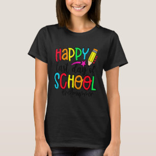 Happy letzten Tag der Schule Hallo Sommer Stift un T-Shirt