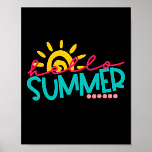 Happy letzten Tag der Schule Kinder Lehrerin Grad Poster