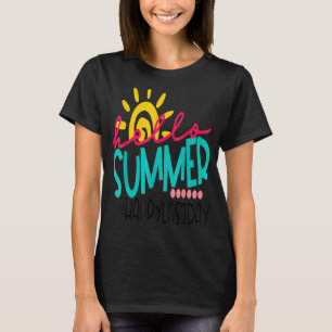 Happy letzten Tag der Schule Kinder Lehrerin Grad T-Shirt