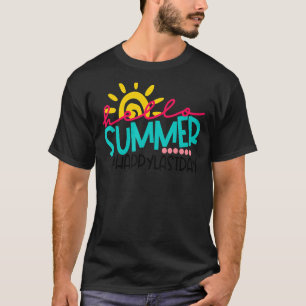 Happy letzten Tag der Schule Kinder Lehrerin Grad T-Shirt