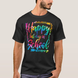Happy letzten Tag der Schule Kinder Lehrerin Grad T-Shirt