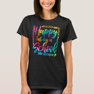 Happy letzten Tag der Schule Kinder Lehrerin Grad T-Shirt