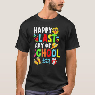 Happy letzten Tag der Schule Sommerzeit Niedliche  T-Shirt