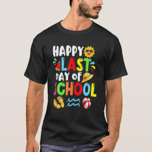 Happy letzten Tag der Schule Sommerzeit Niedliche T-Shirt