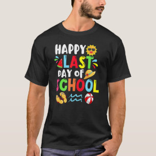 Happy letzten Tag der Schule Sommerzeit Niedliche T-Shirt