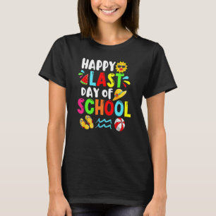 Happy letzten Tag der Schule Sommerzeit Niedliche T-Shirt