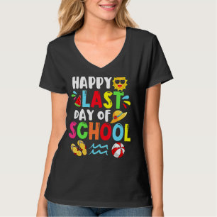 Happy letzten Tag der Schule Sommerzeit Niedliche T-Shirt
