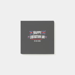 Happy Liberation Day 2025 Trump Amerika Post-it Klebezettel