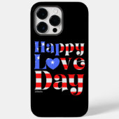 HAPPY LIEBE DAY American Flag Case-Mate iPhone Hülle (Rückseite)