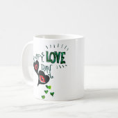 Happy Liebe Day Tasse (Vorderseite Links)