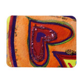 Happy Liebe Herz Kunst Inspiration Kühlschrankmagn Magnet (Horizontal)