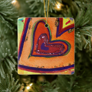Happy Liebe Herzlich Willkommen bei Deinem Geschen Keramikornament
