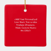 Happy Liebe Herzlich Willkommen bei Deinem Geschen Keramikornament (Rückseite)