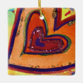 Happy Liebe Herzlich Willkommen bei Deinem Geschen Keramikornament (Vorderseite)