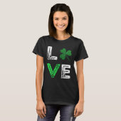 Happy LIEBE St Patricks Day Babys Liebe Irish Sham T-Shirt (Vorne ganz)