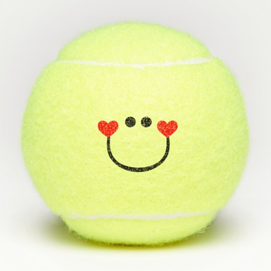 Happy Liebe Tennisbälle (Vorderseite)