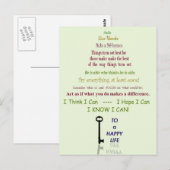 Happy Life Postcard Postkarte (Vorne/Hinten)