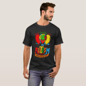 Happy Life Puzzle Autismus Bewusstsein Liebe und U T-Shirt (Vorne ganz)