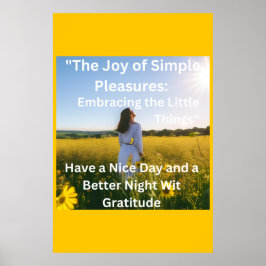 Happy Life Secret: Freude in kleinen Dingen finden Poster