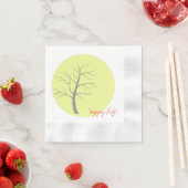 Happy Life Sunny Tree Cocktail Napkin Serviette (Beispiel)