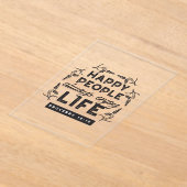 Happy Life with Faith – Proverbs 15:15 Art Acryleinladungen (Ablage )