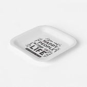 Happy Life with Faith – Proverbs 15:15 Art Pappteller (Gewinkelt)