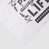 Happy Life with Faith – Proverbs 15:15 Art Seidenpapier (Ausschnitt)