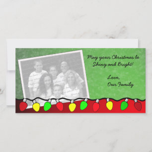 Happy Lights / Foto Grußkarte Feiertagskarte